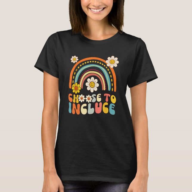Camiseta Choose To Include Autism Teacher Special Education (Anverso)