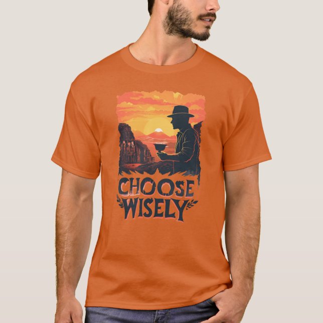 Camiseta Choose Wisely Sunset (Anverso)