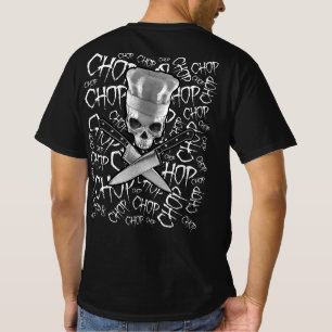 Camiseta Chop Chop Chop Funny Manic Chef Skull