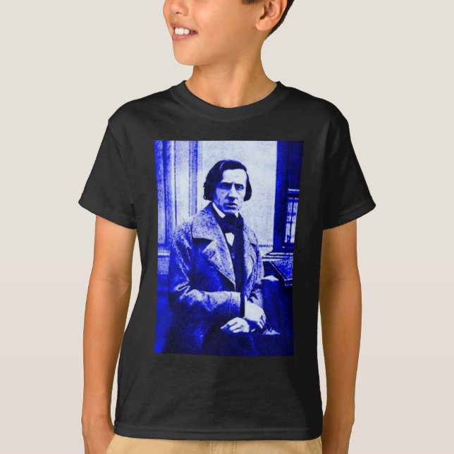 Camiseta Chopin azul (Anverso)
