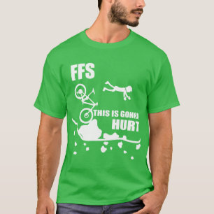 Camiseta Choque de ciclismo divertido de bicicleta de monta