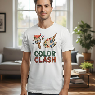 Camiseta Choque de Colores – diseño de paleta de artista vi