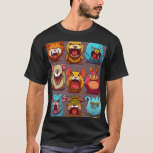 Camiseta Choque de personalizados: Animales enojados
