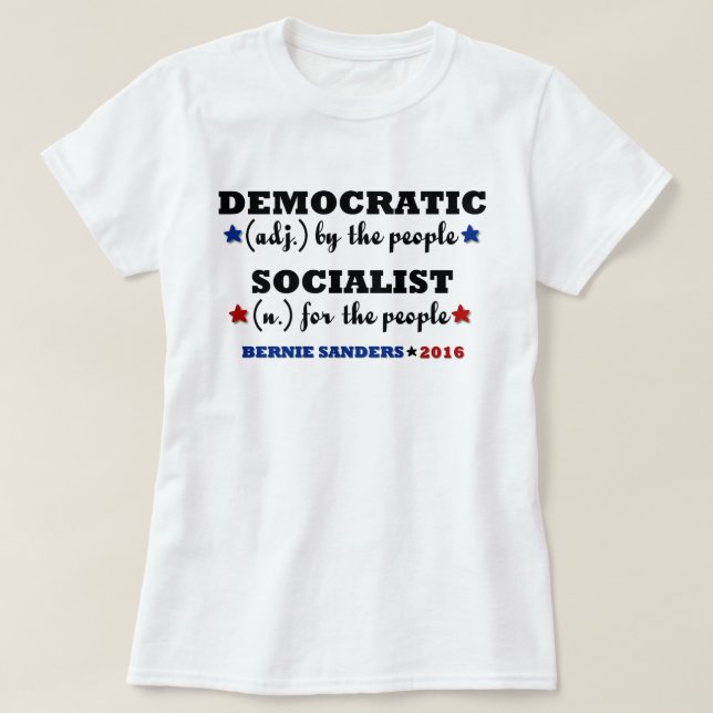 Camiseta Chorreadoras socialistas Democratic de Bernie (Diseño del anverso)