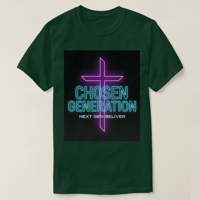 Camiseta   Chosen Generation Christian Men’s T-Shirt (Diseño del anverso)