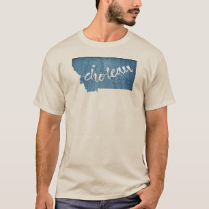 Camiseta Choteau Montana Grano de Madera