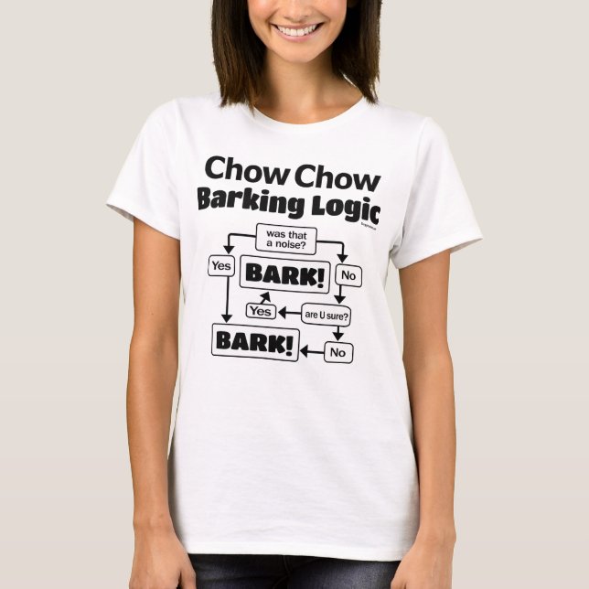 Camiseta Chow Chow Barking Logic (Anverso)
