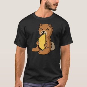 Camiseta Chow Chow Comiendo Un Taco Perro