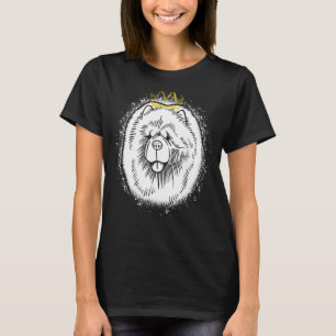 Camiseta Chow Chow con corona