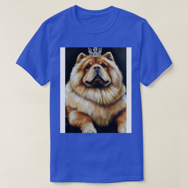 Camiseta Chow Chow con corona 4 (Diseño del anverso)