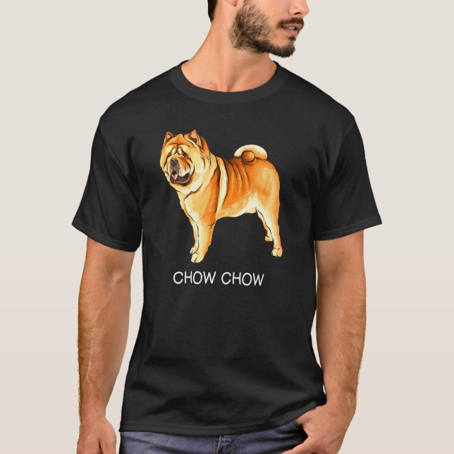 Camiseta Chow Chow Crazy Dog (Anverso)