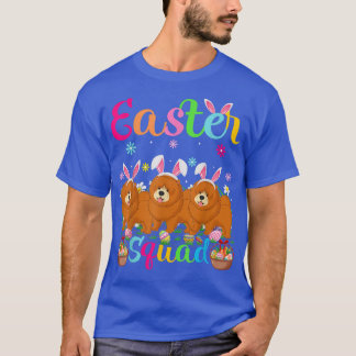 Camiseta Chow Chow Dog Bunny Ear Easter Squad Chow Chow Hap