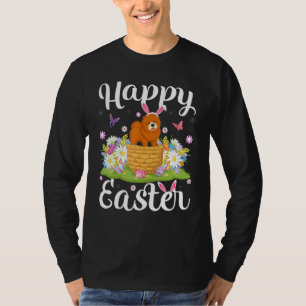 Camiseta Chow Chow Perro Semana Santa Huevos Caza Floral Ch