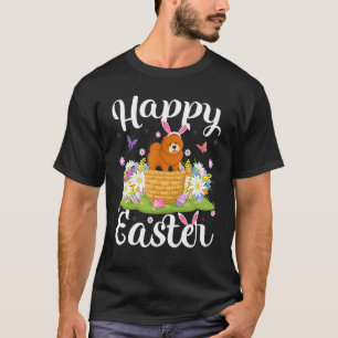 Camiseta Chow Chow Perro Semana Santa Huevos Caza Floral Ch