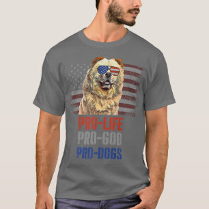 Camiseta Chow Chow Pro Life Pro God Pro Dogs Premium