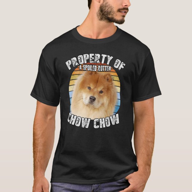 Camiseta Chow Chow Red Retro Propiedad De (Anverso)