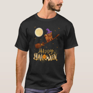 Camiseta Chow Chow Ride Witch Shotgun Chow Chow Dog Hallowe