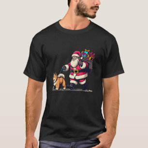 Camiseta Chow Chow Santa Claus Funny Dog Navidades a largo