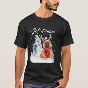 Camiseta Chow Chow Santa Dog Navidades Snowman Xmas Pajama