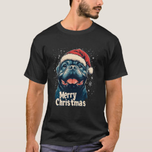 Camiseta Chow Chow Santa Hat Feliz Navidad Navidad Perro am