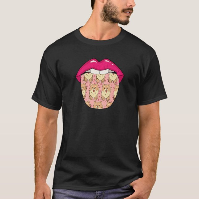 Camiseta Chow Chow Tongue Pet  Dog Breed Chow Chow (Anverso)