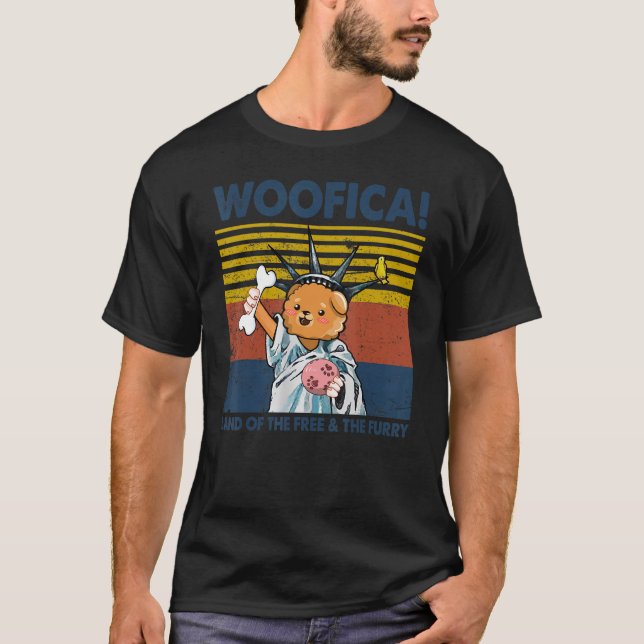 Camiseta Chow Chow Woofica Tierra Del Perro Mascota Del Fos (Anverso)