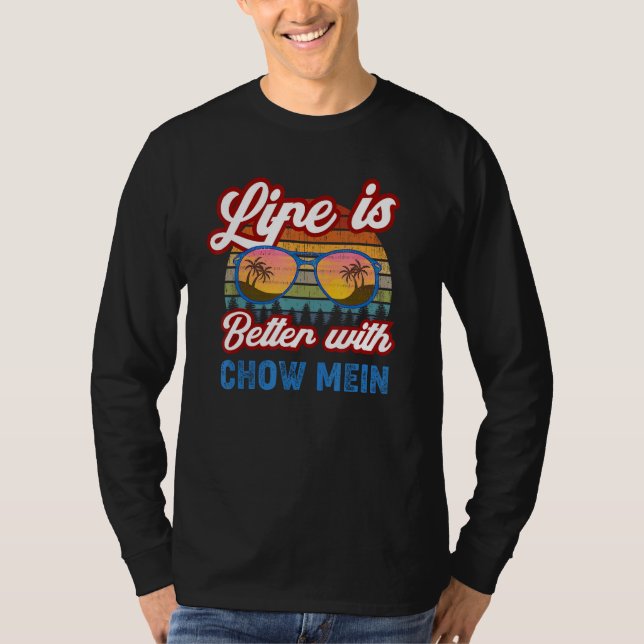 Camiseta Chow Mein Con Chow Mein Dice (Anverso)