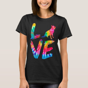 Camiseta Chow Shepherd Tie Dye Love Dog Mom