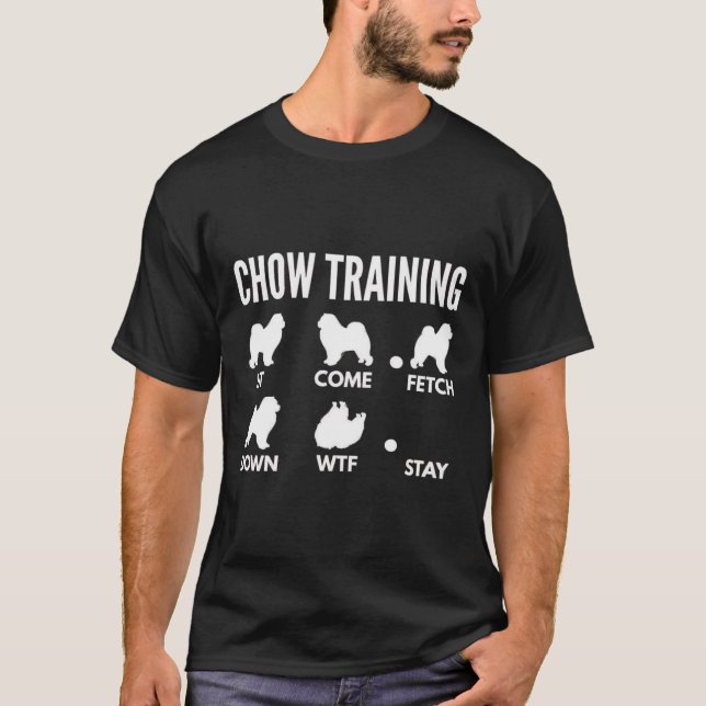 Camiseta Chow Training Chow Chow Perro Tricks T-Shirt (Anverso)