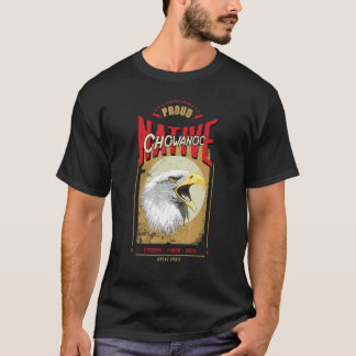 Camiseta Chowanoc Native American Eagle Spirit Vintage Hono