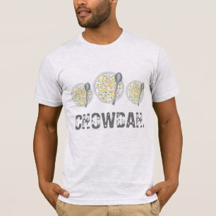 Camiseta CHOWDAH New England Clam Chowder Soup Bowodie Food