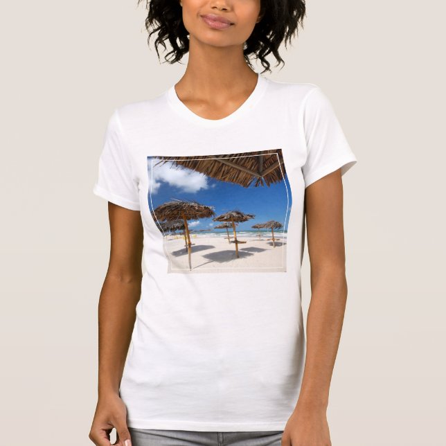 Camiseta Chozas |Brazil de la playa (Anverso)