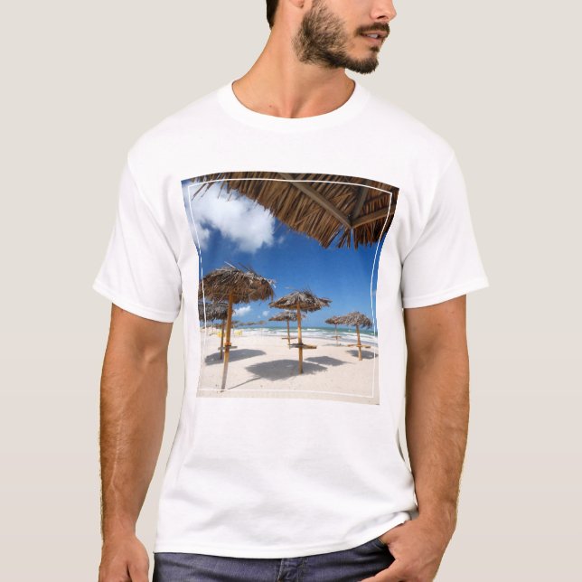 Camiseta Chozas |Brazil de la playa (Anverso)