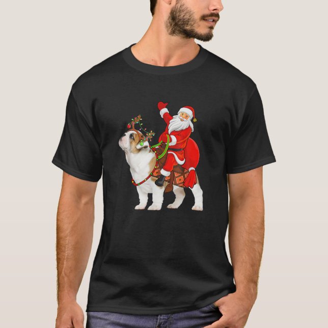 Camiseta Chris, Bulldog inglés de divertida perra amante de (Anverso)