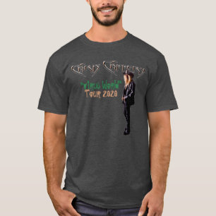 Camiseta Chris Caffery Virus Tour 2020 Adulto G Grey