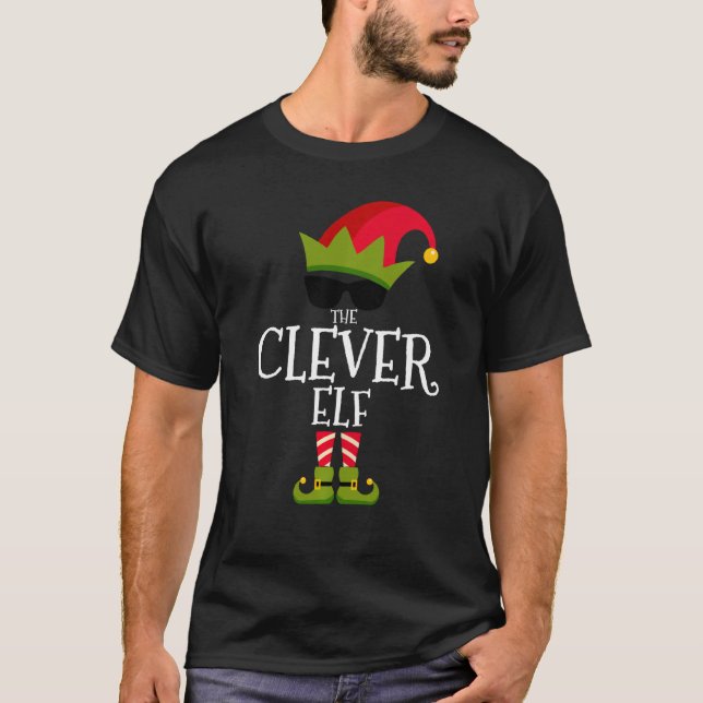 Camiseta Chris, el astuto Elf Costume Grupo Familiar (Anverso)