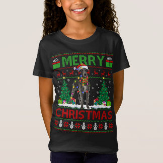 Camiseta Chris, el lobo irlandés feo que ilumina Santa Hat