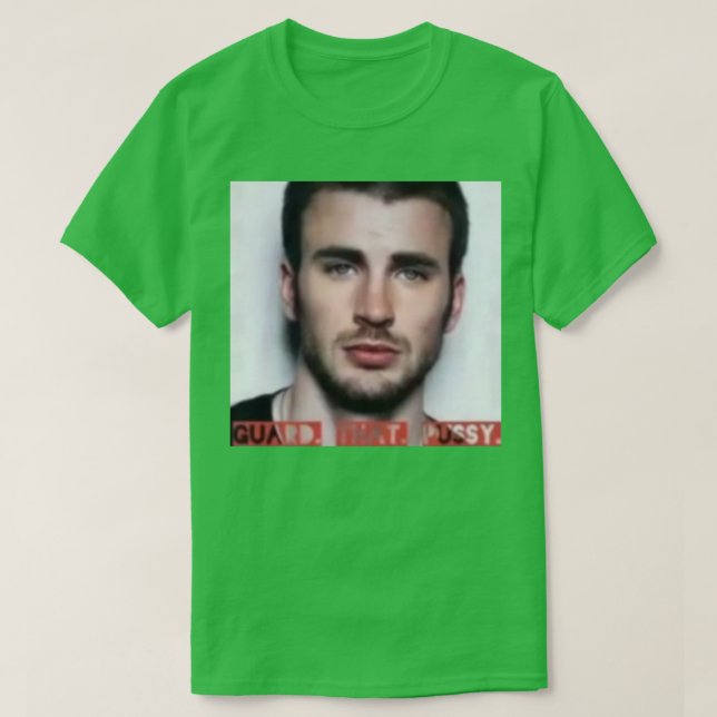Camiseta Chris Evans Guarda Ese Pusy (Diseño del anverso)