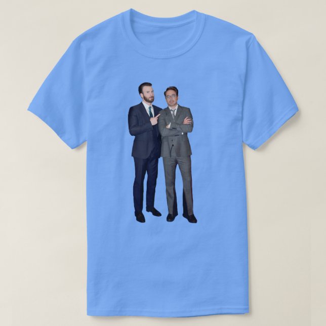 Camiseta Chris Evans Y RDJ (Diseño del anverso)