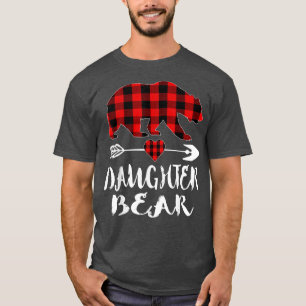 Camiseta Chris, la familia de búfalos de oso de la hija roj