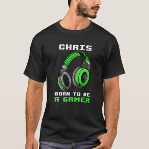 Camiseta Chris Nació Para Ser Un Jugador Personalizado