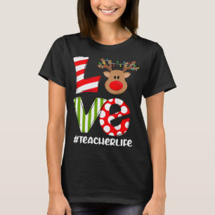 Camiseta Chris, profesor de amor, vida de reno, Santa Hat