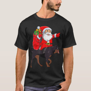 Camiseta Chris, un perro de rotulador de Santa Riding
