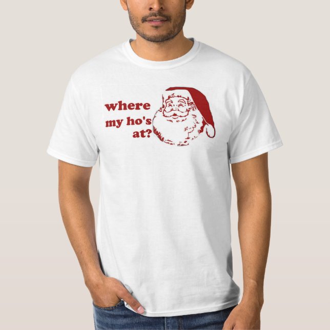 Camiseta Chrismas de Navidad donde mi Ho humor divertido de (Anverso)