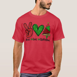 Camiseta Chrismtas, amante de la paz, puso a Chris como sig