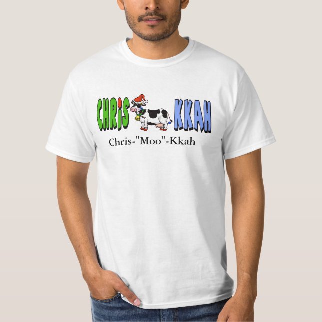 Camiseta Chrismukkah Cow (Anverso)