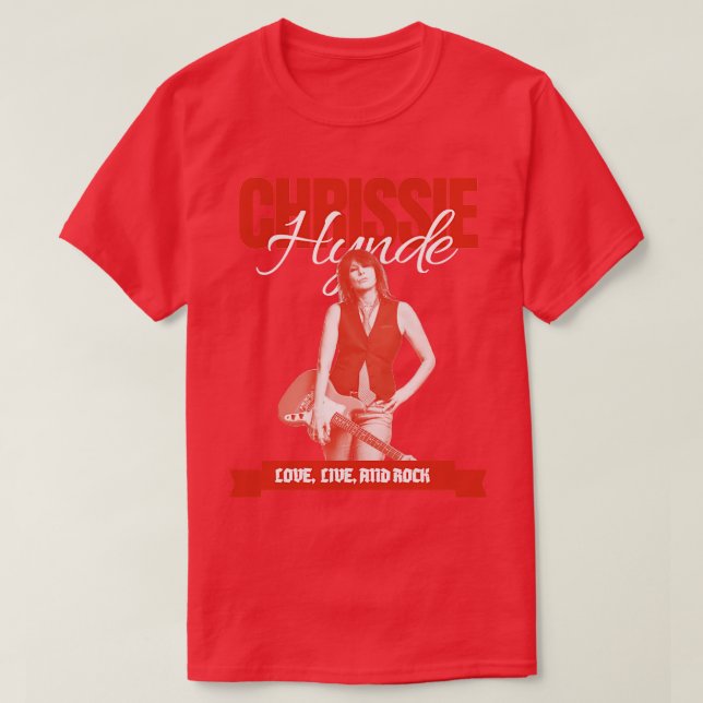 Camiseta Chrissie Hynde Retro Style (Diseño del anverso)