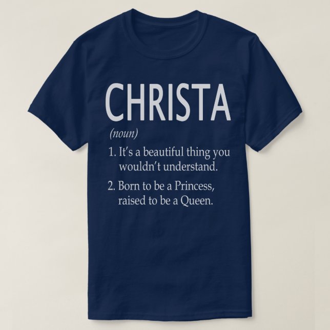 Camiseta Christa Name Gift 86 (Diseño del anverso)