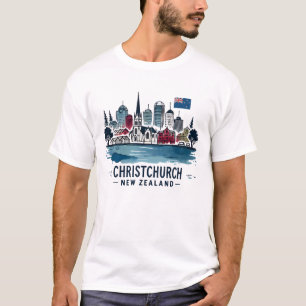 Camiseta Christchurch Nueva Zelanda