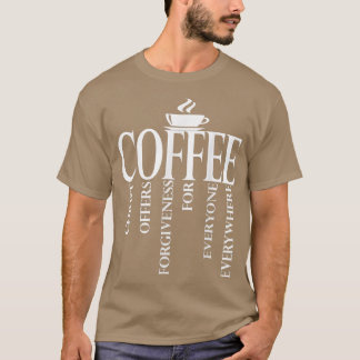 Camiseta Christerest Coffee Christ ofrece regalo de perdón 